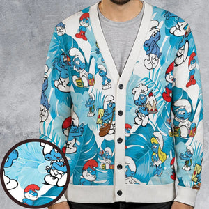 The Smurfs Pattern Cardigan