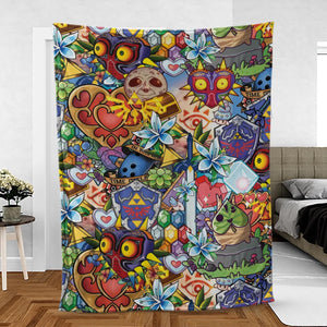 A Majora's Mask The Legend of Zelda Fleece Blanket