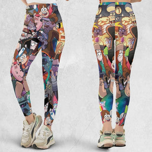 Gravity Falls Characters Pattern Legging