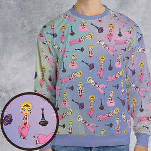 All-over Print Sweatshirt - LGGSRF87 - - 1