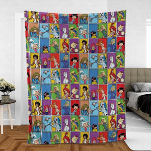 The women of Hanna Barbera Fleece Blanket