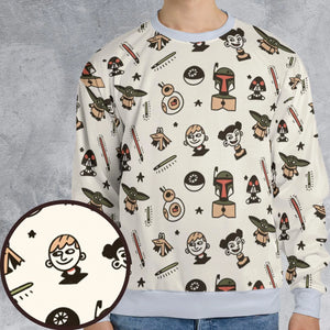 Retro Galaxy Star Wars All-over Print Sweatshirt