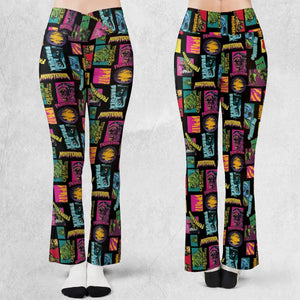 Monster Pop Movies Halloween Flare Leggings