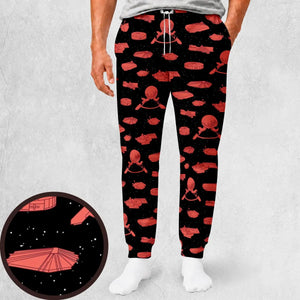 Retro Future World Map Sweatpants