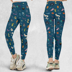 Cute Spooky Classic Monster Legging