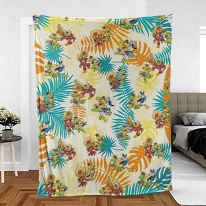 Tropical The Three Caballeros Fleece Blanket