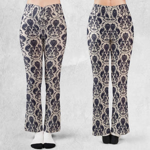 Alien Xenomorph Pattern Flare Leggings