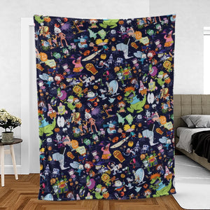 Nickelodeon Halloween Party Fleece Blanket