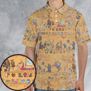 Link's Journey Tapestry The Legend Of Zelda AOP Men/Women Polo Shirt