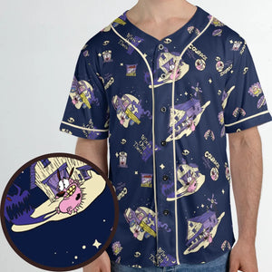 Courage the Cowardly Dog Scenic Unisex Baseball Jersey