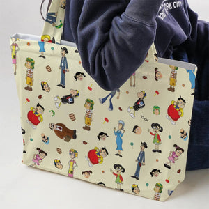 El Chavo Cartoon Characters Large Tote Bag
