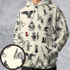 Wizard of Oz Vintage Adapt All-over Print Hoodie