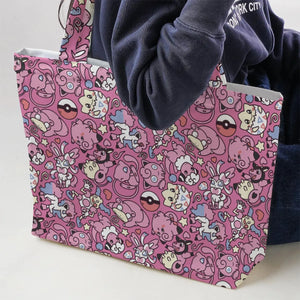Fairy Pokemon Pattern Large Tote Bag