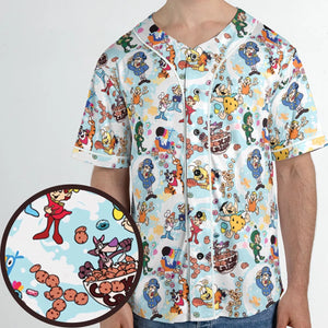Cereal Favs Large Scale Unisex Baseball Jersey