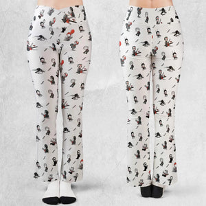Baby Horror Characters Pattern Flare Leggings