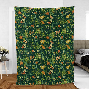 Floating In A Pond Magikarp Psyduck Vaporeon Water Pokemon Fleece Blanket