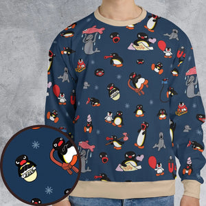 Noot Noot Pingu All-over Print Sweatshirt