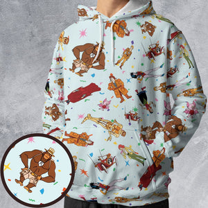 All-over Print Hoodie - 59FCWDNT - - 1