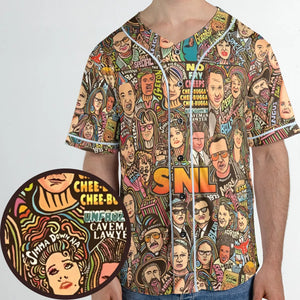 Blues Brothers Waynes World Coneheads SNL Characters Unisex Baseball Jersey