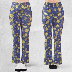 Trippy Simpsons Melting Flare Leggings