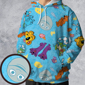 Bear in the Big Blue House All-over Print Hoodie