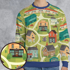 Schitt's Creek Town Map All-over Print Sweatshirt