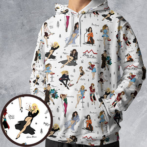 All-over Print Hoodie - 51BPFQHL - - 1