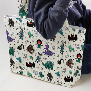 Cryptids of the Americas Cryptozoology Cryptids Monster Large Tote Bag