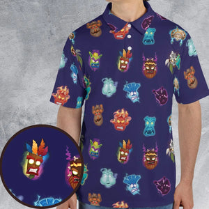 Crash Style Crash Bandicoot AOP Men/Women Polo Shirt