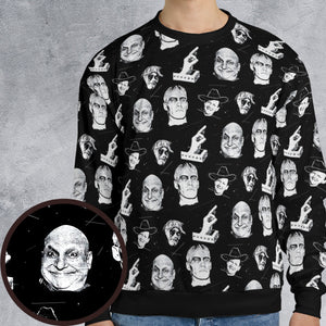TV Stars Of The Addams Family All-over Print Sweatshirt