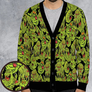 Funny Slimer Ghostbusters Cardigan