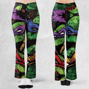 Four Ninja Turtles TMNT Flare Leggings