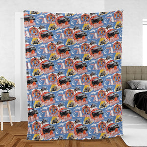 To The Rescue The A Team Pattern Fleece Blanket