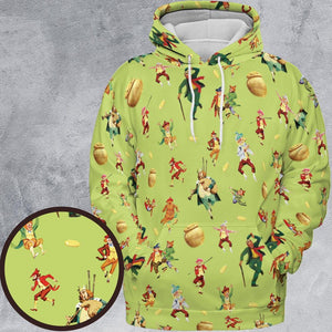 All-over Print Hoodie - HEU7C83Z - - 1