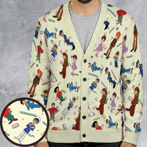 The Little Rascals Cartoon Characters Cardigan