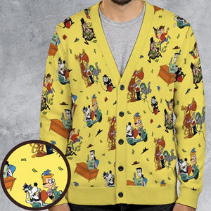 Moose And Squirrel The Adventures of Rocky and Bullwinkle Cardigan