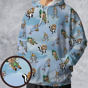 The Wizard Of Draws Looney Tunes All-over Print Hoodie
