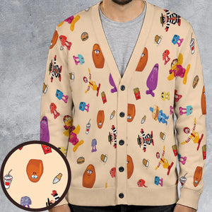 Mcdonalds Vintage Characters Toys Cardigan