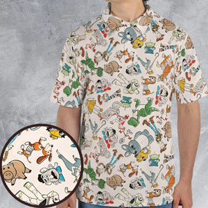 Toy Story Toss Pattern AOP Men/Women Polo Shirt