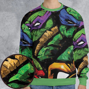 Four Ninja Turtles TMNT All-over Print Sweatshirt