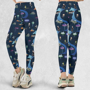 City of The Future The Jetsons Legging