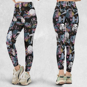 Floral Wars Dark Side Star Wars Pattern Legging