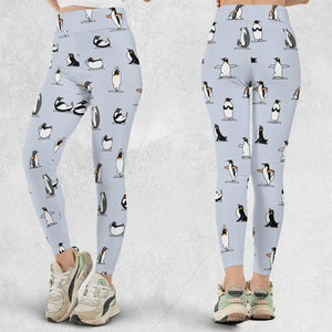 Penguin Yoga Pattern Legging