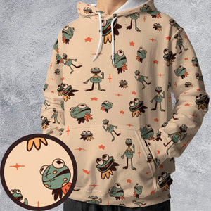 Kermit The Frog Doodles All-over Print Hoodie