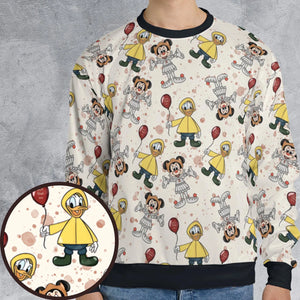 Mouse Clown All-over Print Sweatshirt