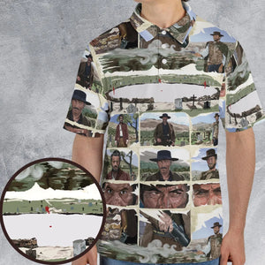 The Man With No Name The Good The Bad and The Ugly AOP Men/Women Polo Shirt