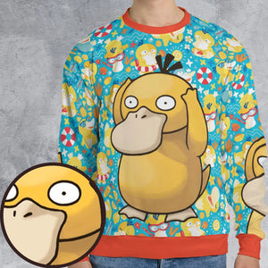 Psyduck Power Pokemon All-over Print Sweatshirt