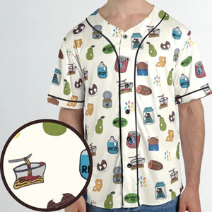 The Food of It's Always Sunny In Philadelphia Unisex Baseball Jersey