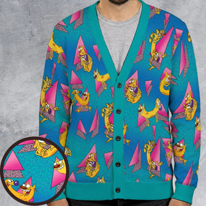 CatDog Nickelodeon Pattern Cardigan