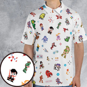 Iconic Video Game Characters AOP Men/Women Polo Shirt